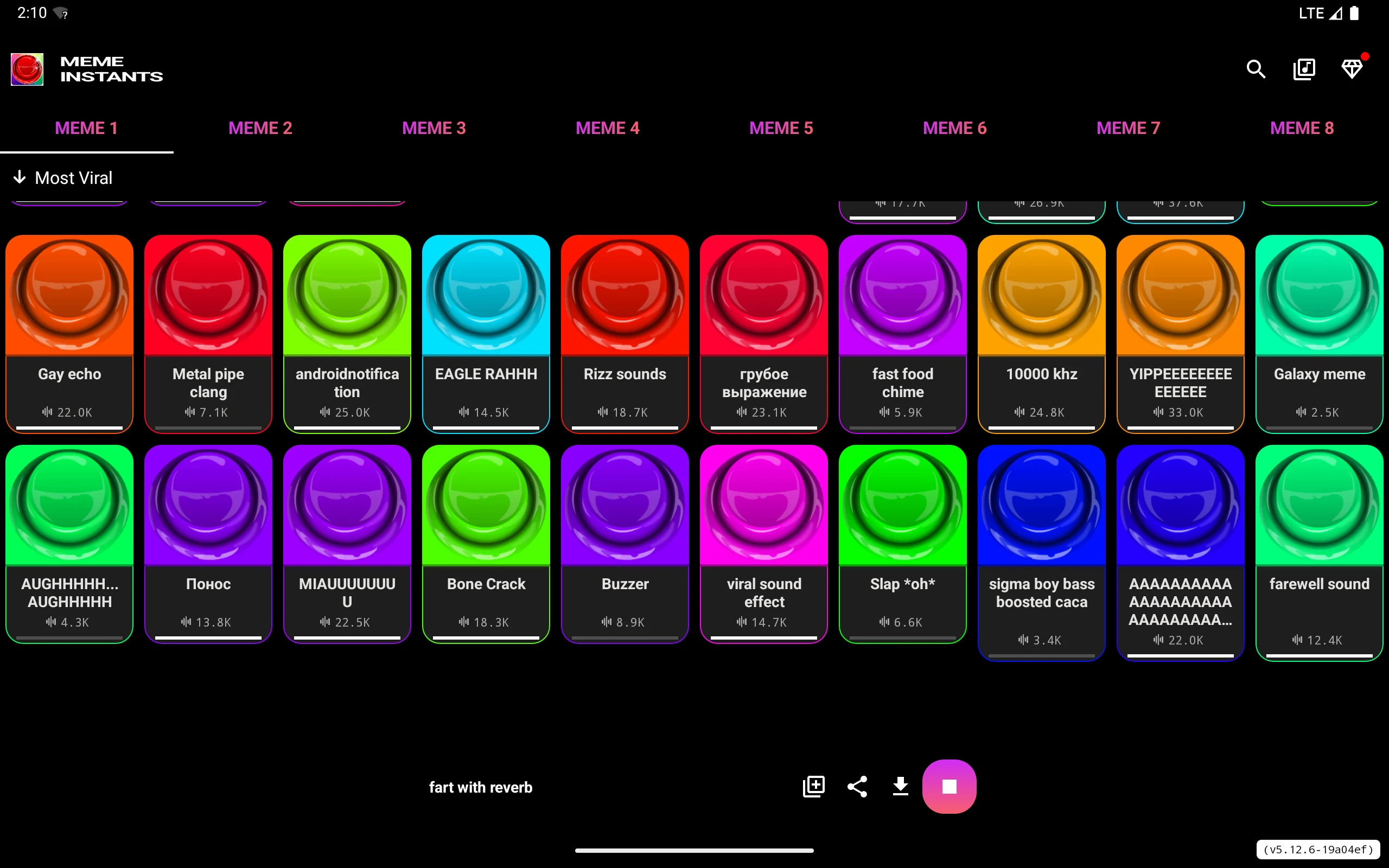 Meme Instants: button, sounds screenshot