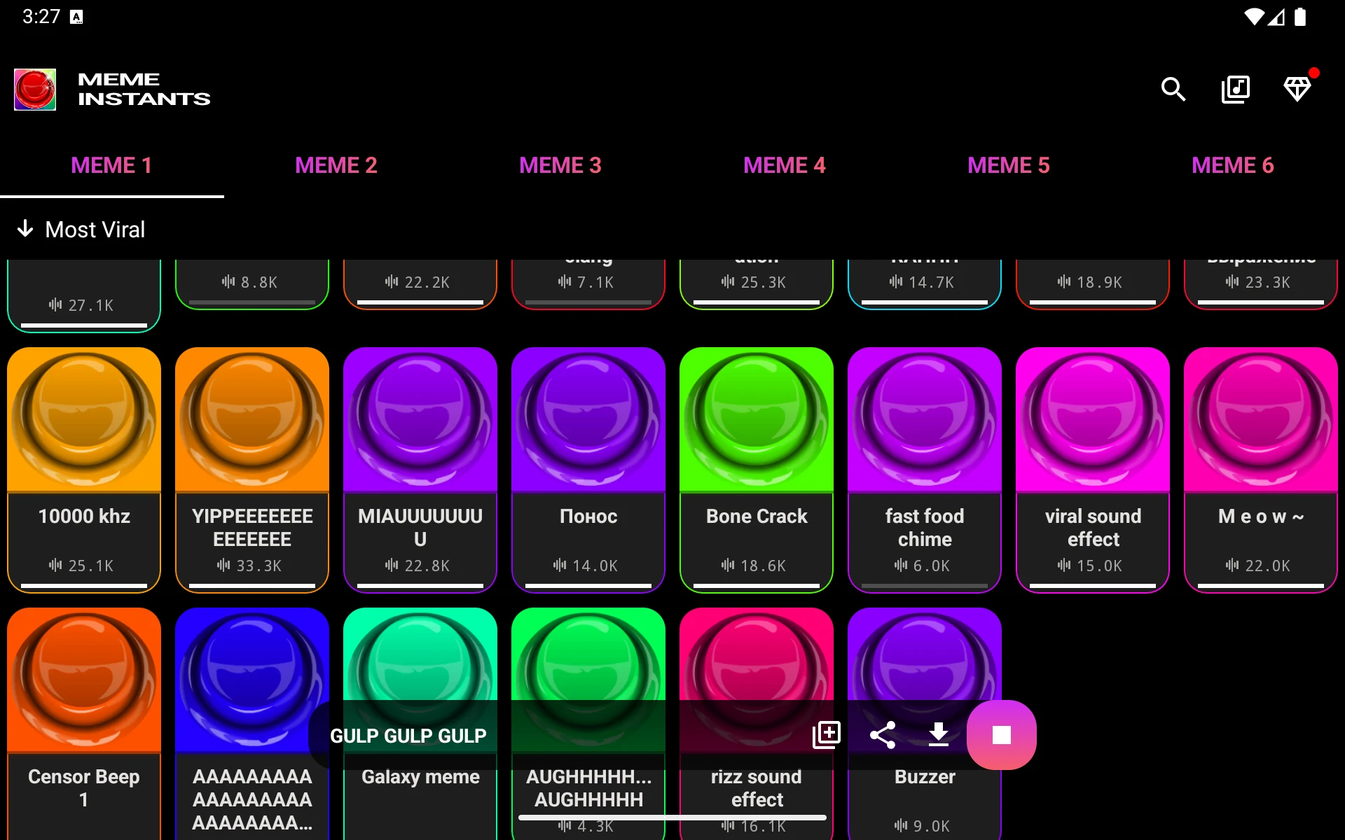 Meme Instants: button, sounds screenshot